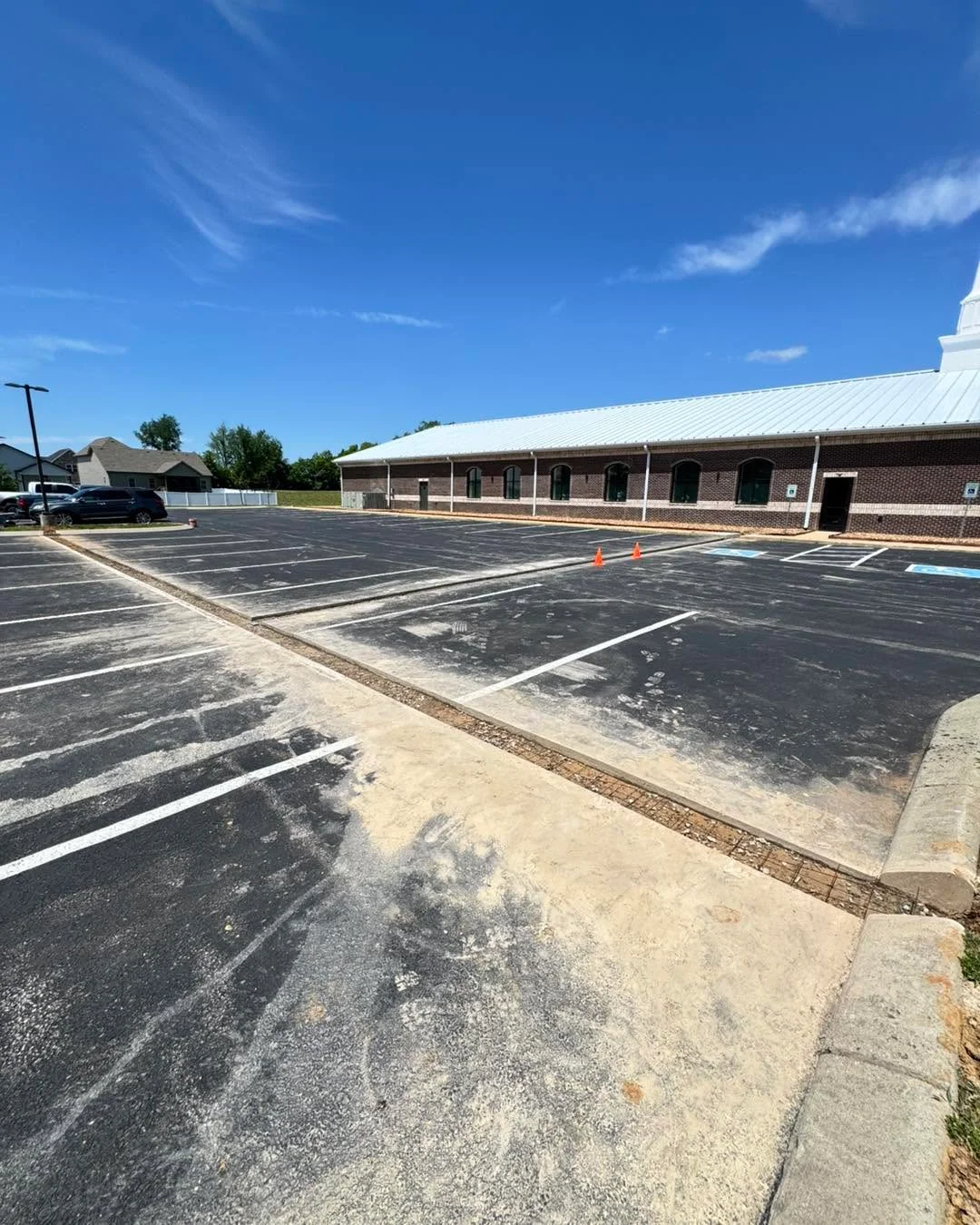 Commercial parking lot drainage in Clarksville, TN