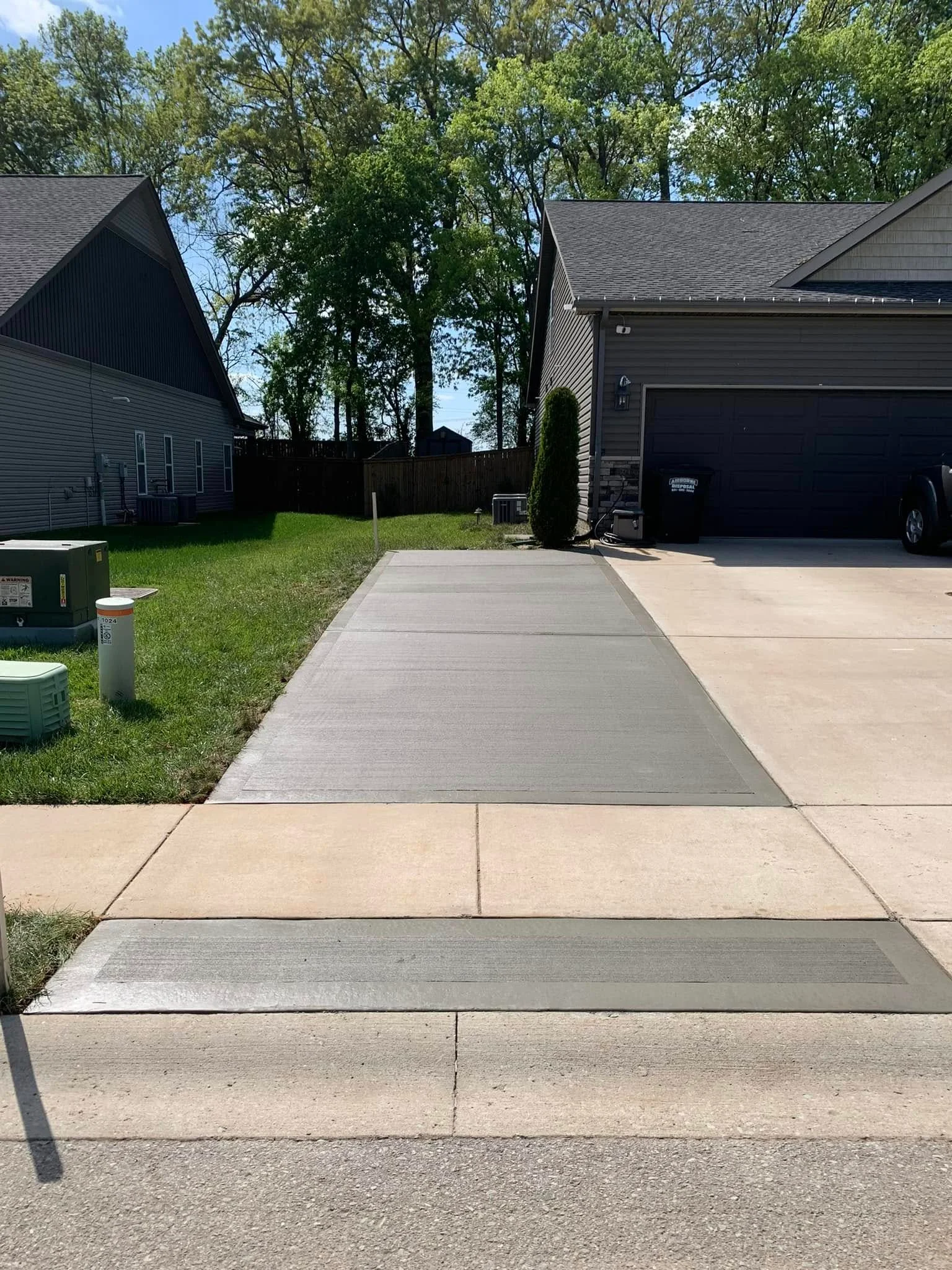 Concrete driveway replacement in Clarksville, TN