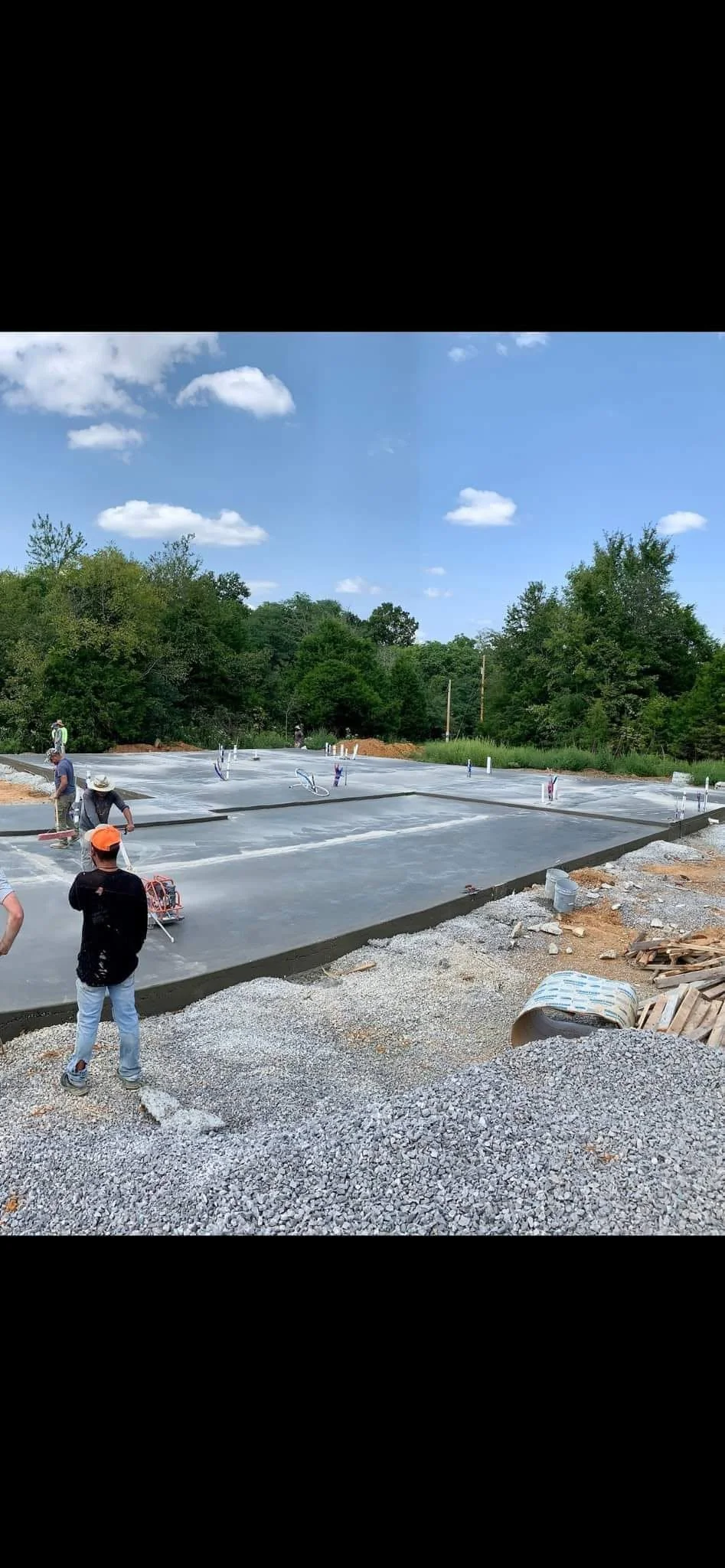Concrete slab installation in Clarksville, TN