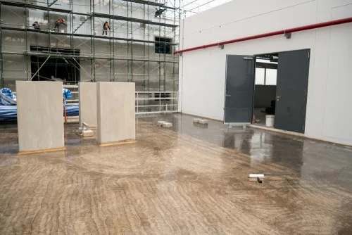 Decorative metallic epoxy floor in Clarksville, TN