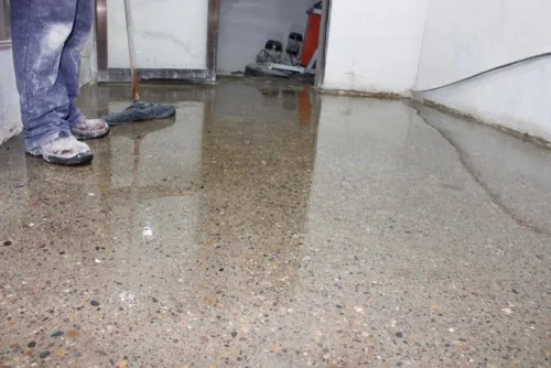 Exposed aggregate floor repair in Clarksville, TN